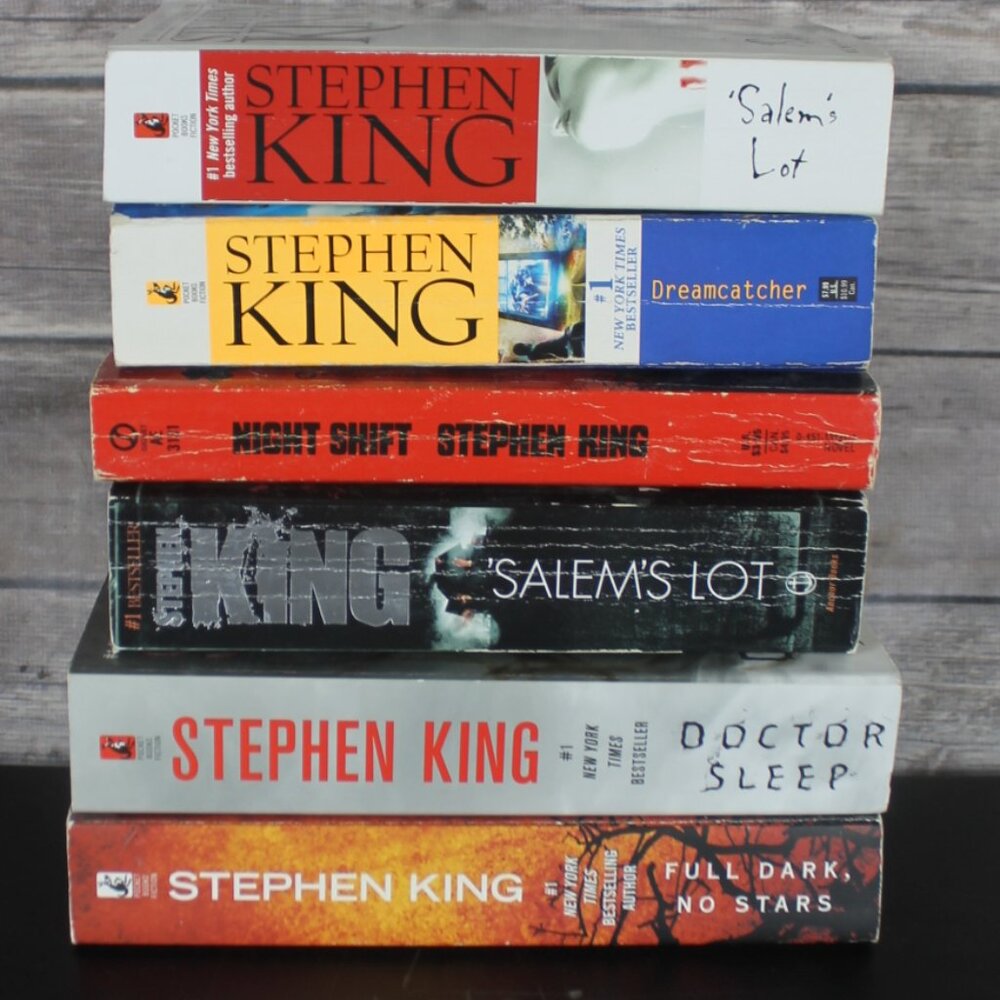 Stephen King 6 Paperback Lot-Salem's Lot, Night Shift, Doctor Sleep,Dreamcatcher